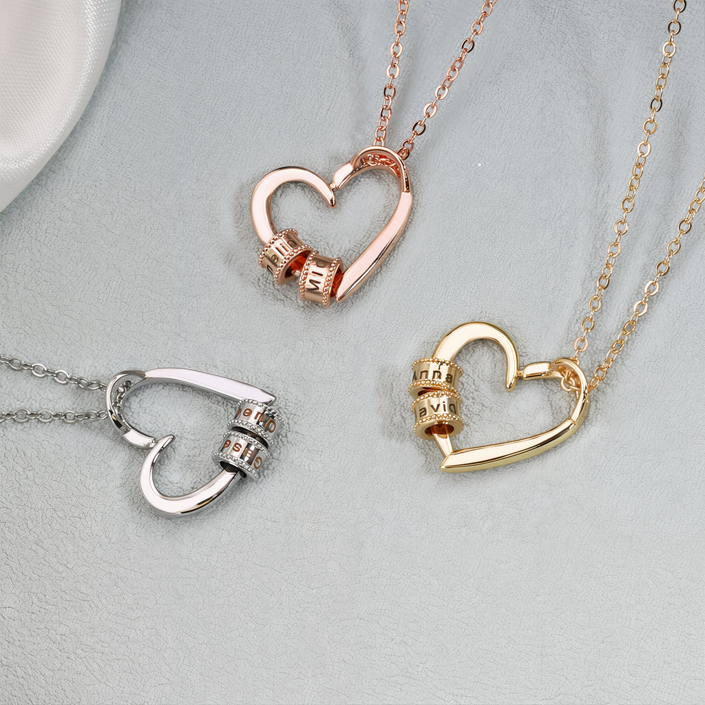 Names in Embrace - Personalised Heart Necklace