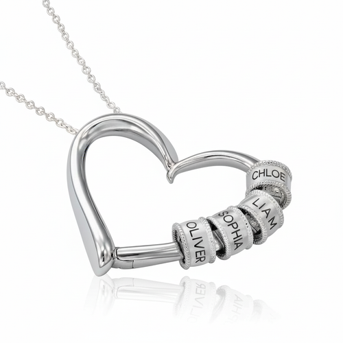 Personalised Heart Necklace - With Free Engraving