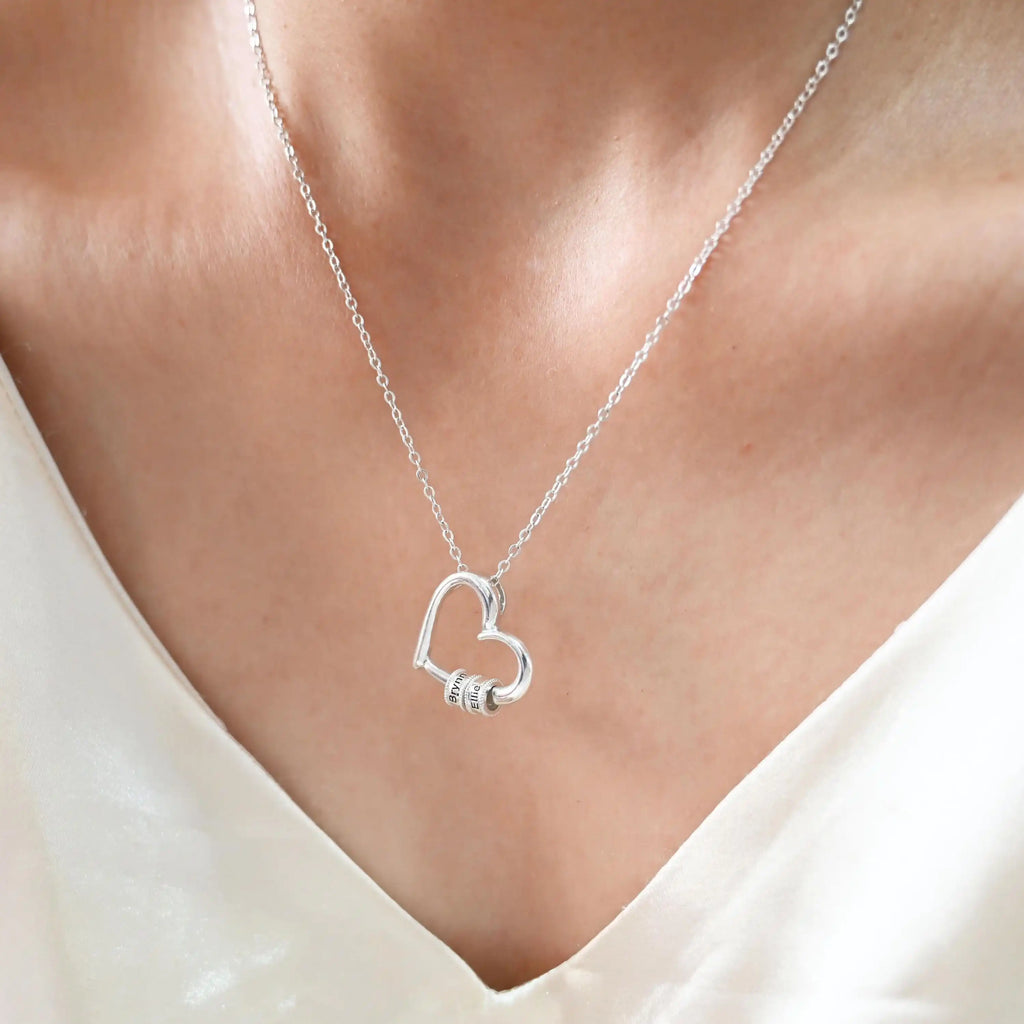 Names in Embrace - Personalised Heart Necklace