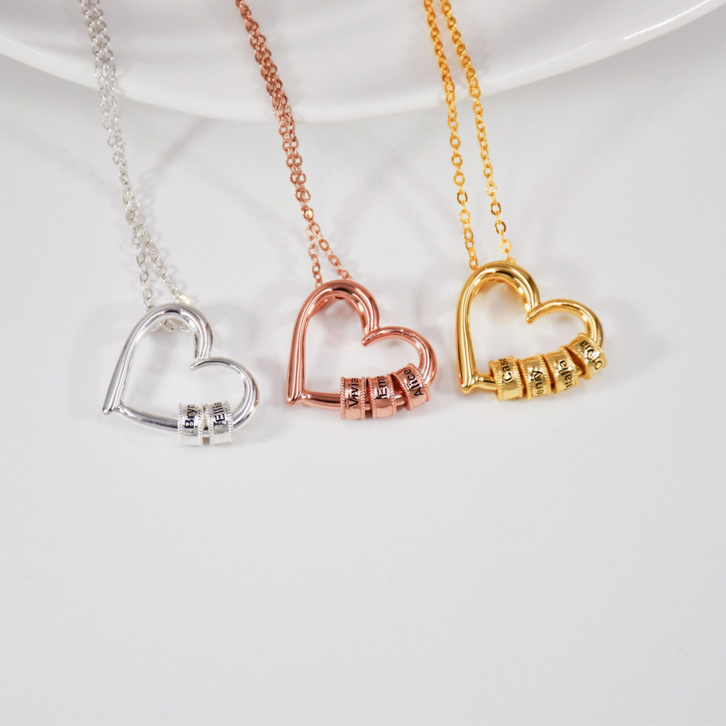 Names in Embrace - Personalised Heart Necklace