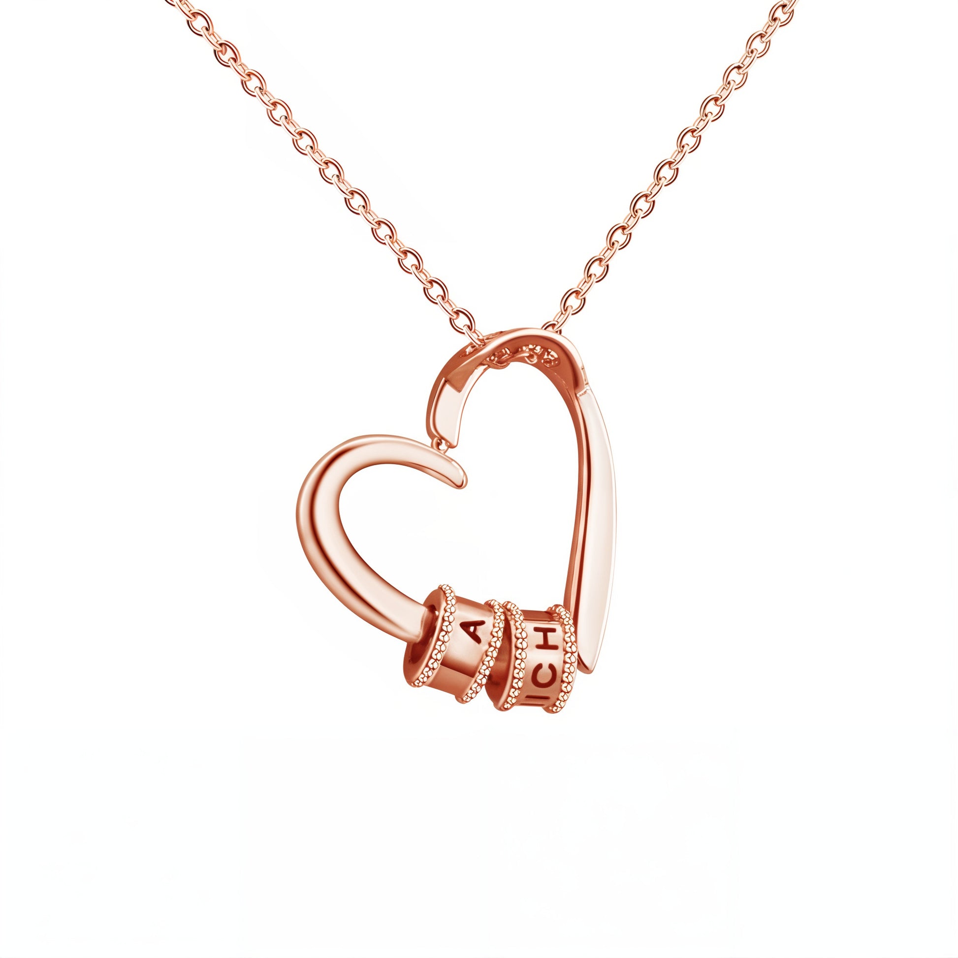 Names in Embrace - Personalised Heart Necklace