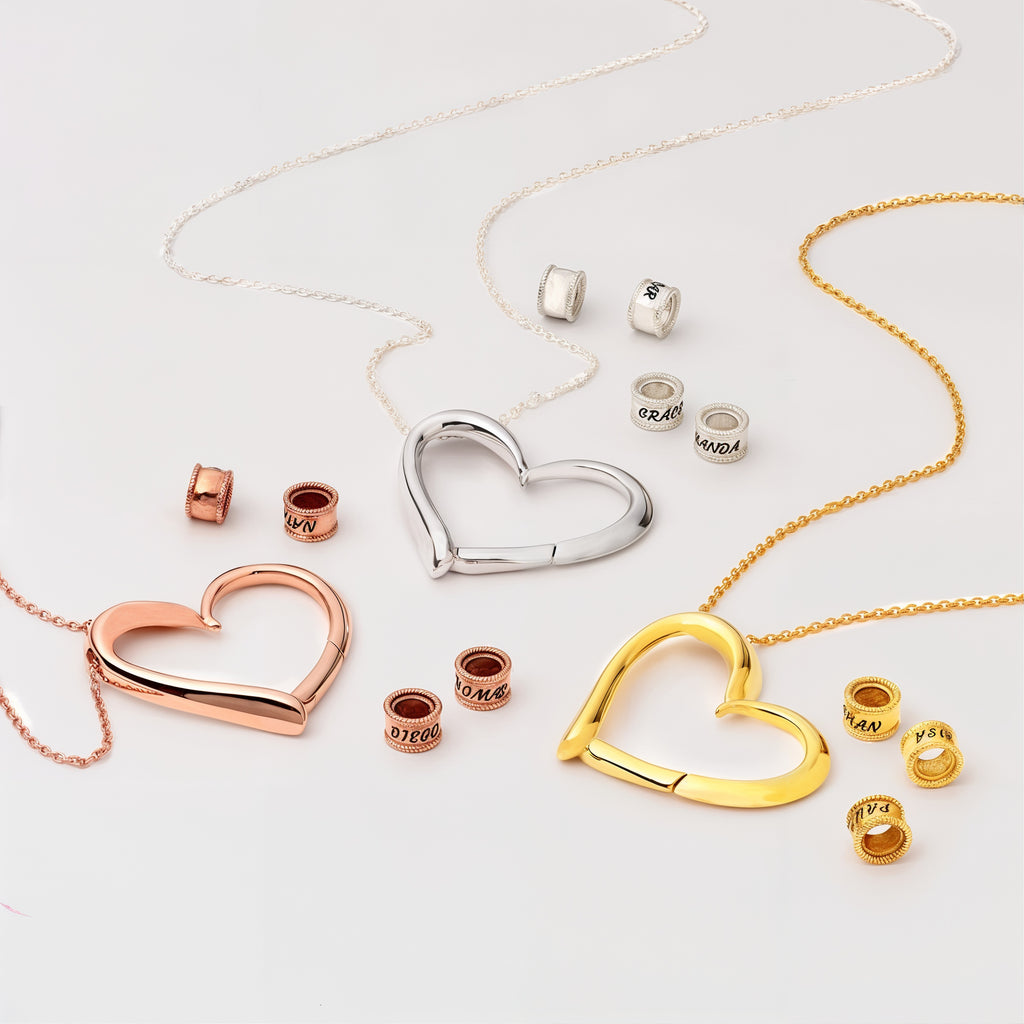 Names in Embrace - Personalised Heart Necklace
