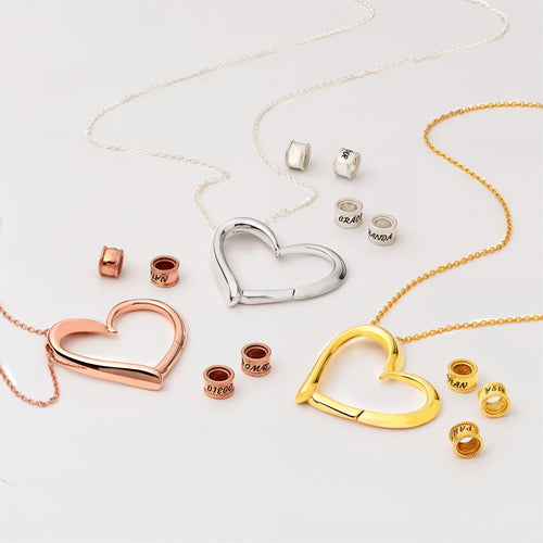 Names in Embrace - Personalised Heart Necklace