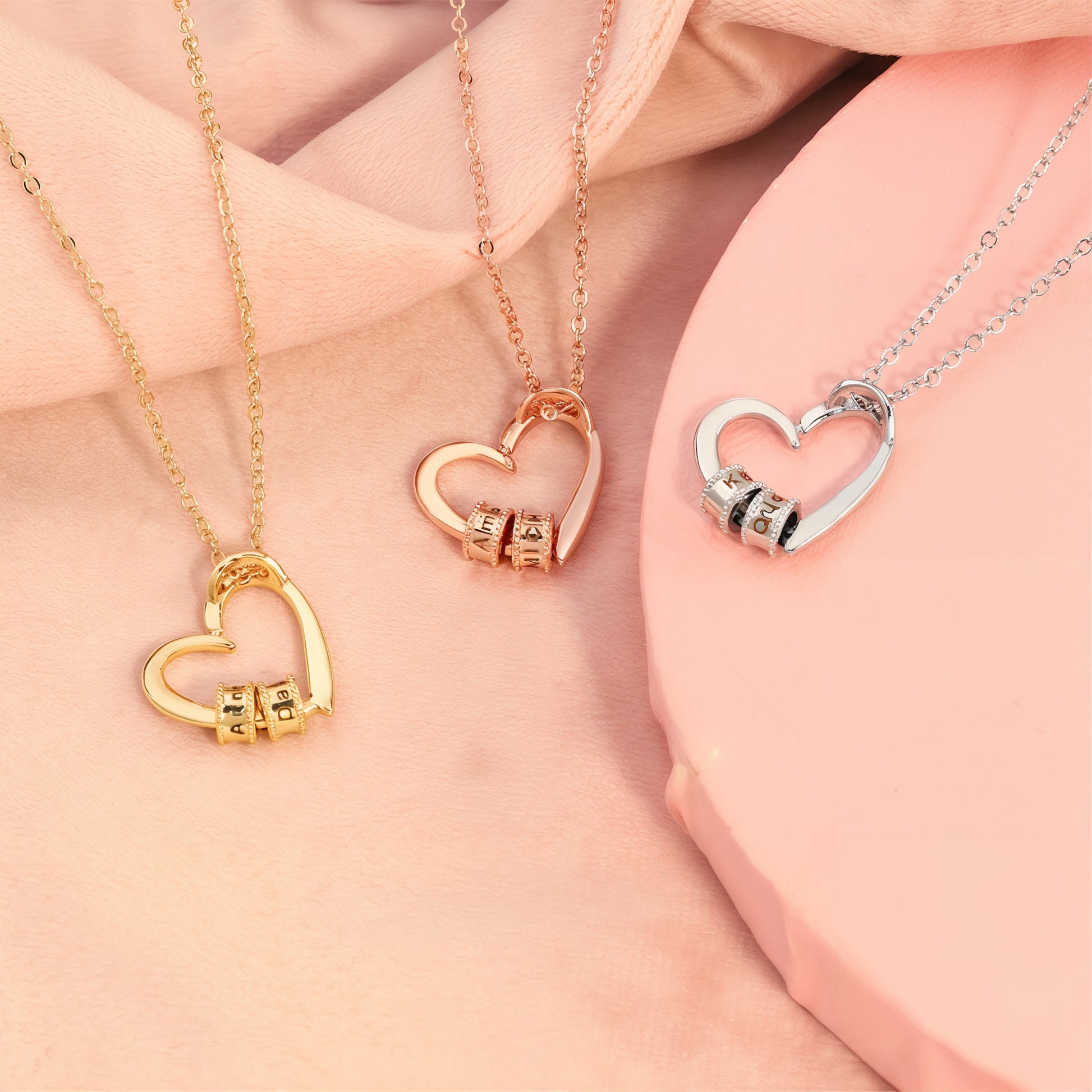 Names in Embrace - Personalised Heart Necklace