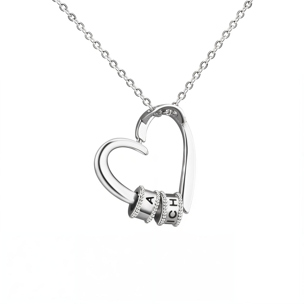 Names in Embrace - Personalised Heart Necklace