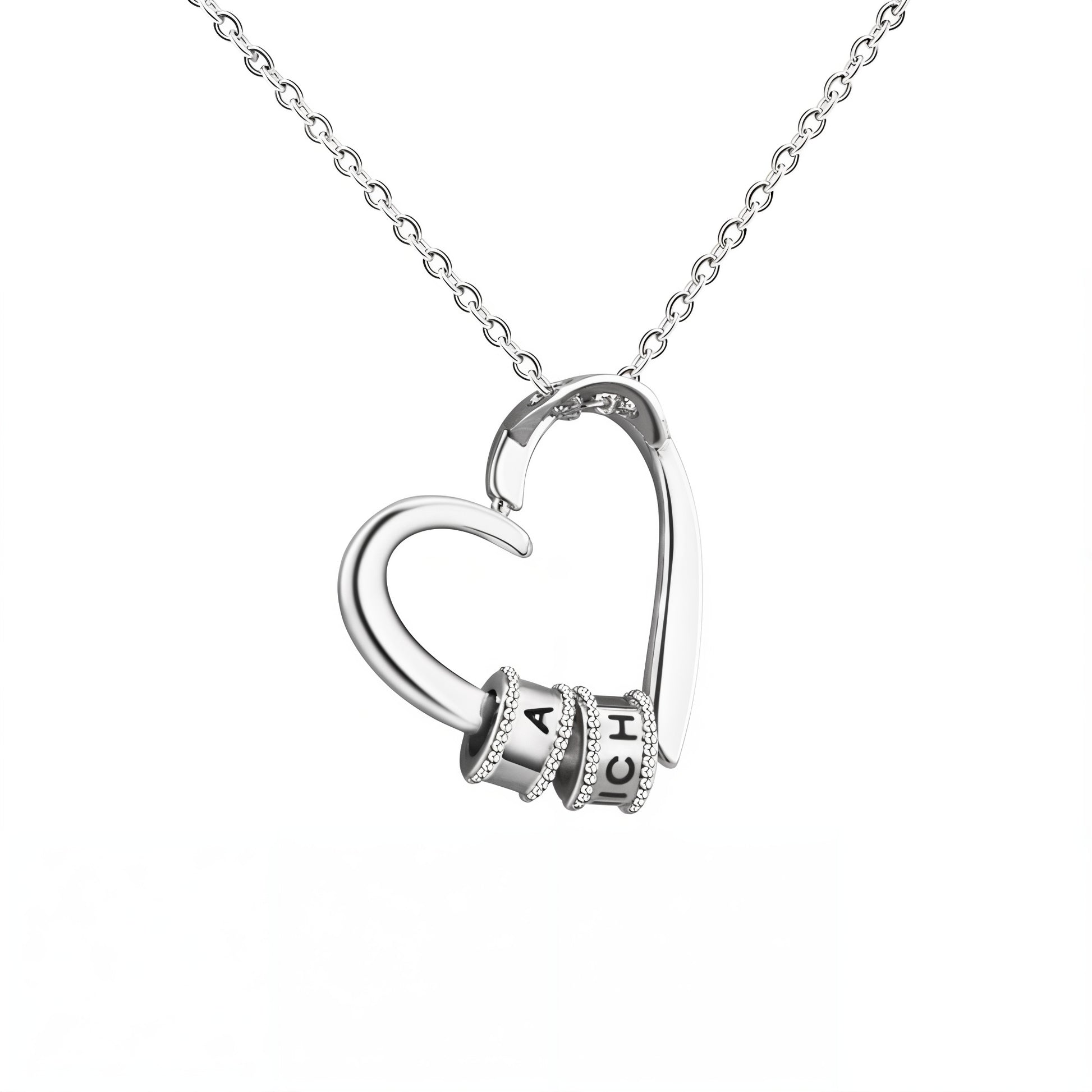 Names in Embrace - Personalised Heart Necklace