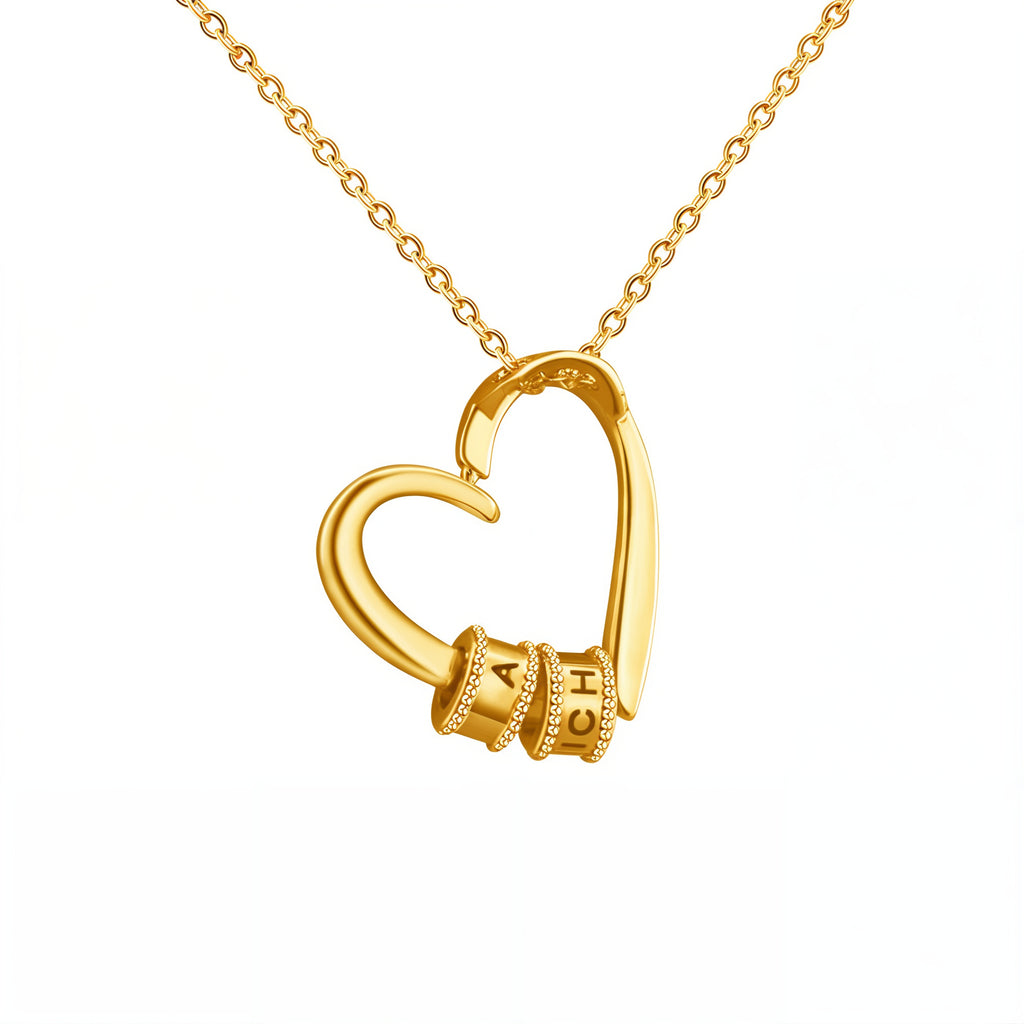 Names in Embrace - Personalised Heart Necklace