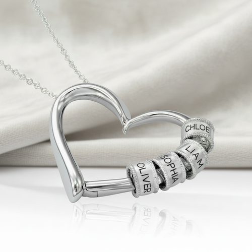 Personalised Heart Necklace - With Free Engraving